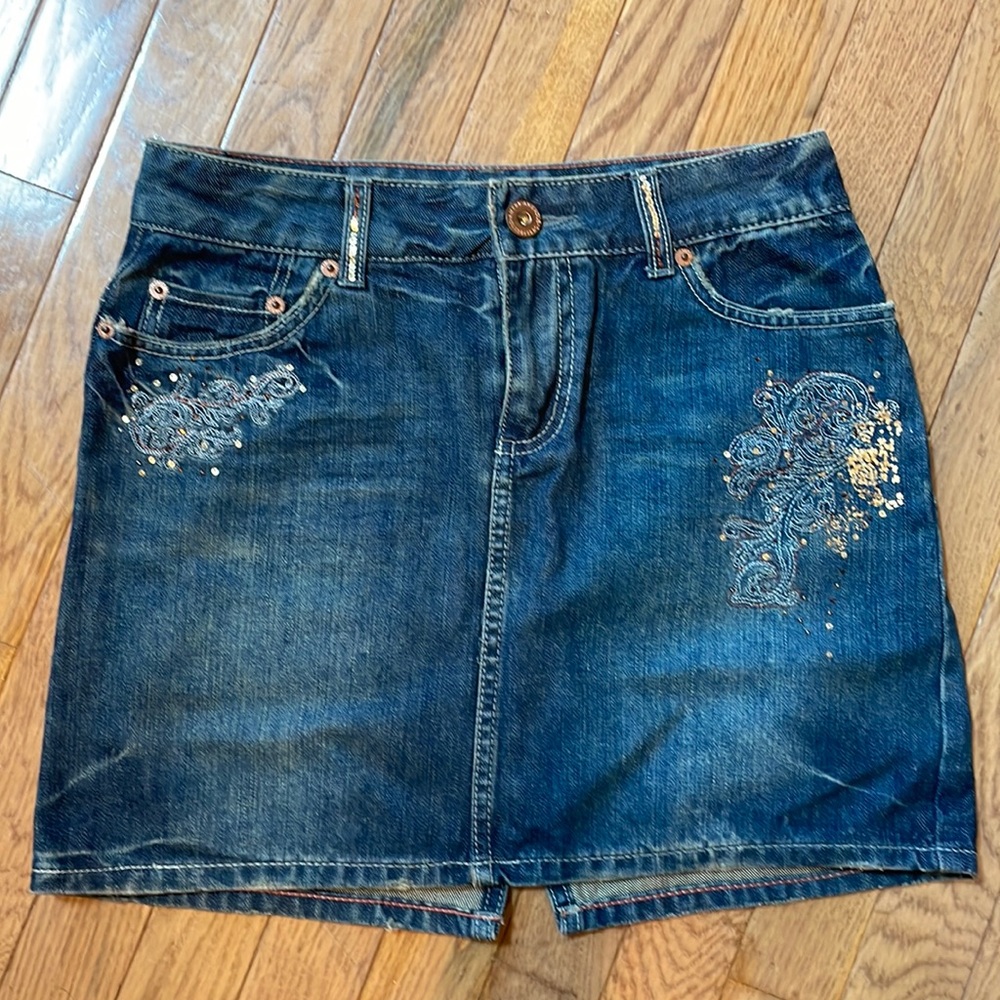American eagle size 0 denim skirt